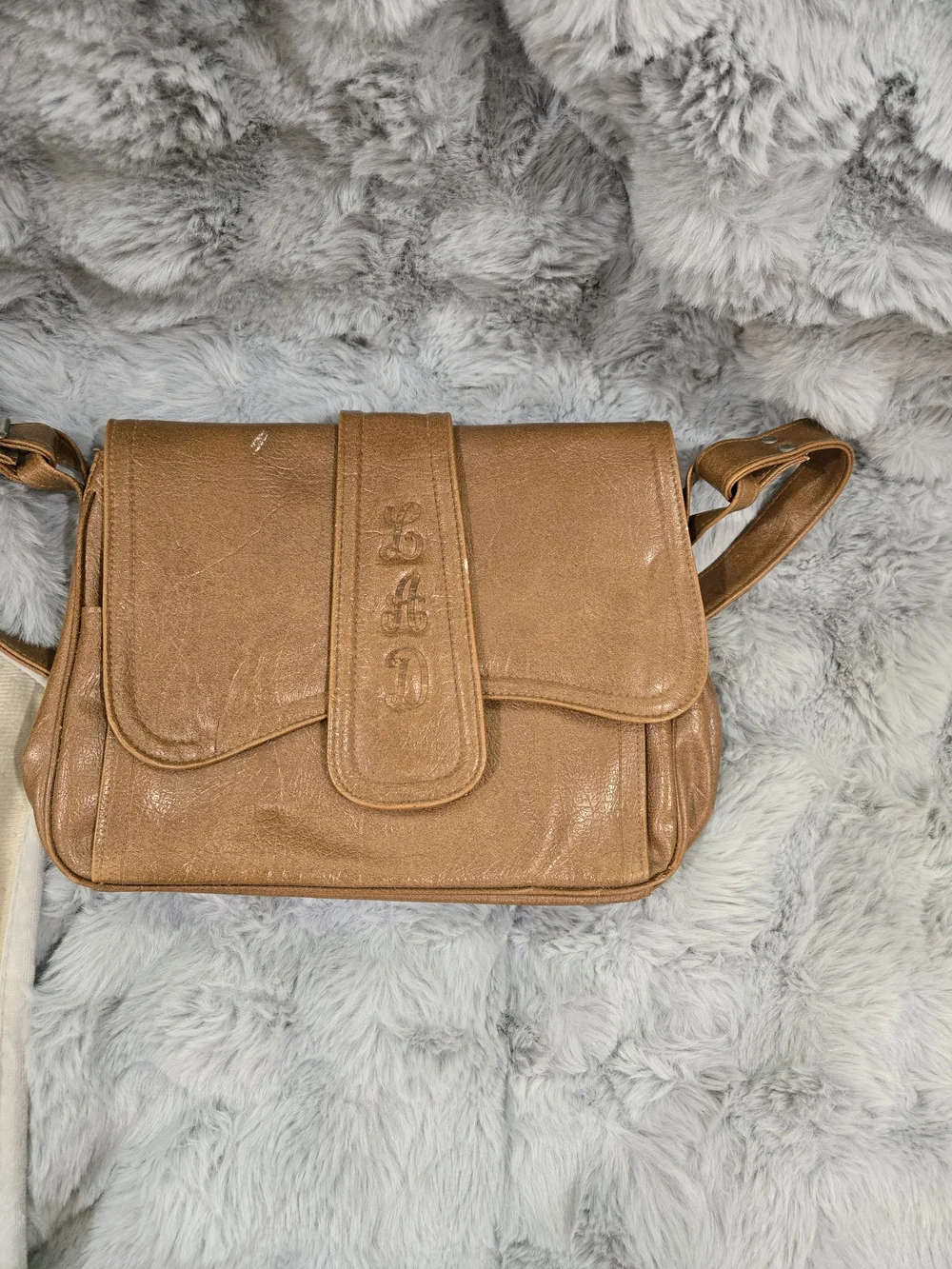 Tan Crossbody Shoulder Bag - Unbranded